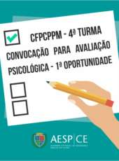 Publicado edital de convocação para Avaliação Psicológica – 1ª Oportunidade