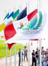 Aesp realiza Solenidade de Hasteamento dos Pavilhões da Segurança Pública do Ceará