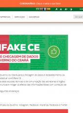 Antifake: Governo do Ceará lança agência de checagem de dados e notícias