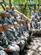 Agentes do XXIV Curso de Patrulhamento Urbano recebem palestra do diretor-geral da Aesp/CE